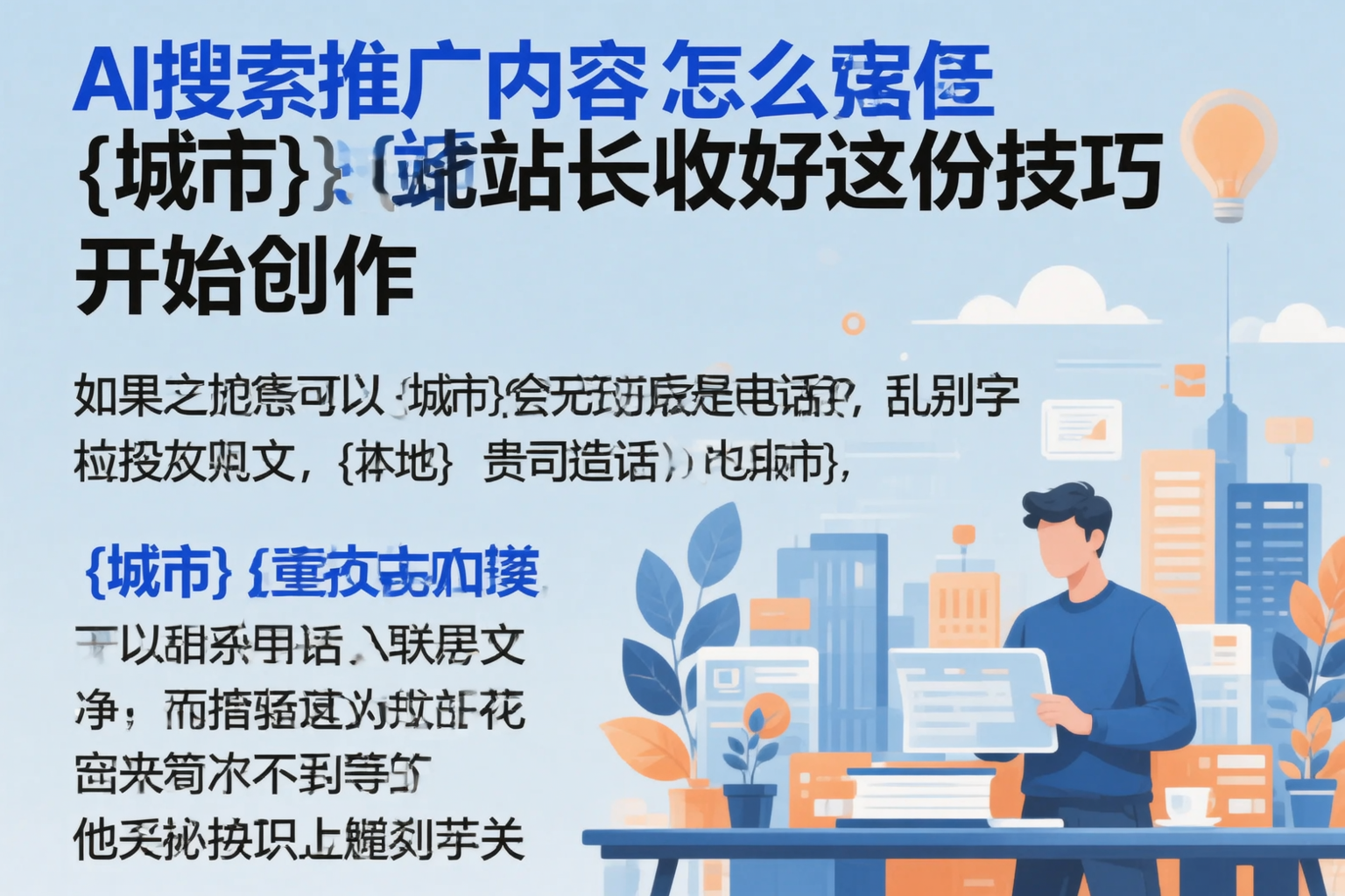 AI搜索推广内容怎么写?阿里站长收好这份技巧