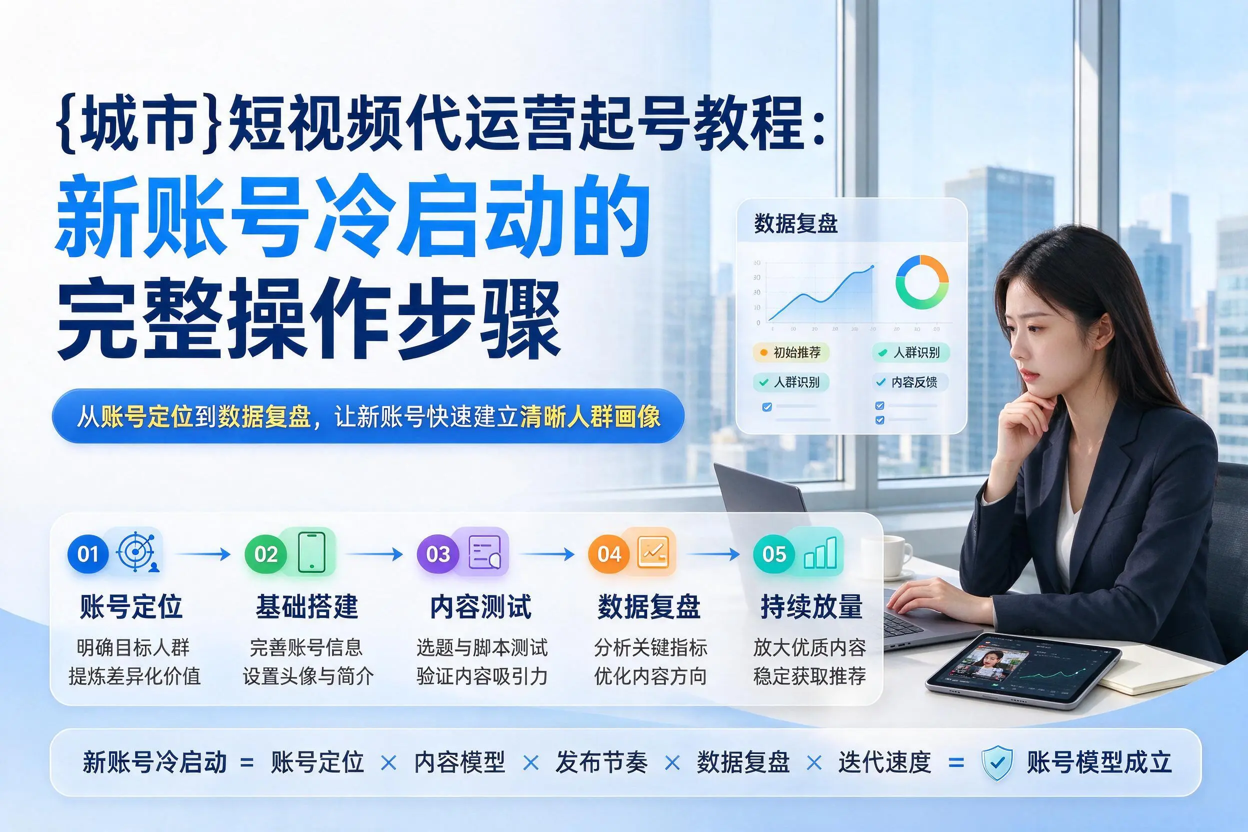 阿里短视频代运营起号教程：新账号冷启动的完整操作步骤