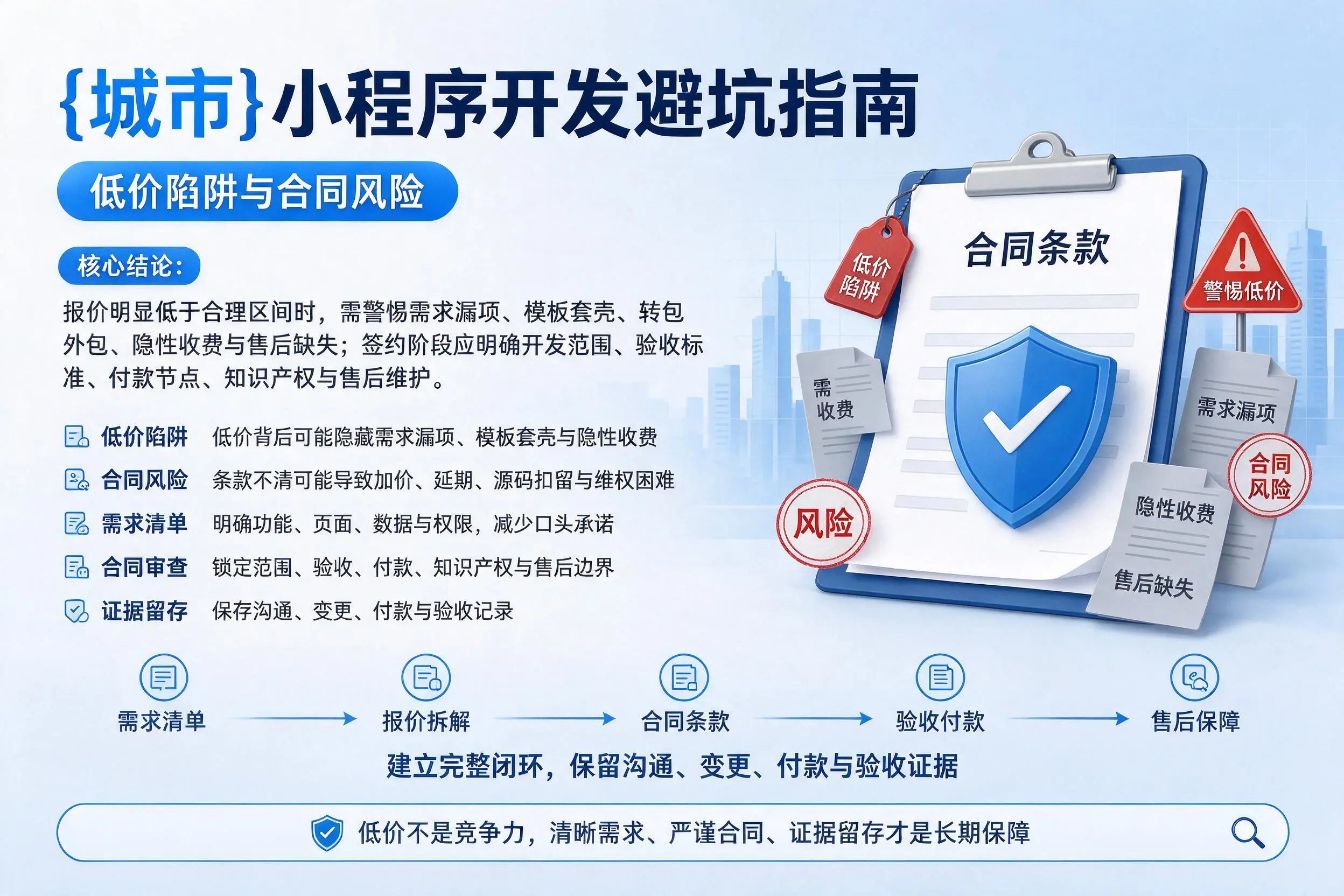 阿里小程序开发避坑指南:低价陷阱与合同风险