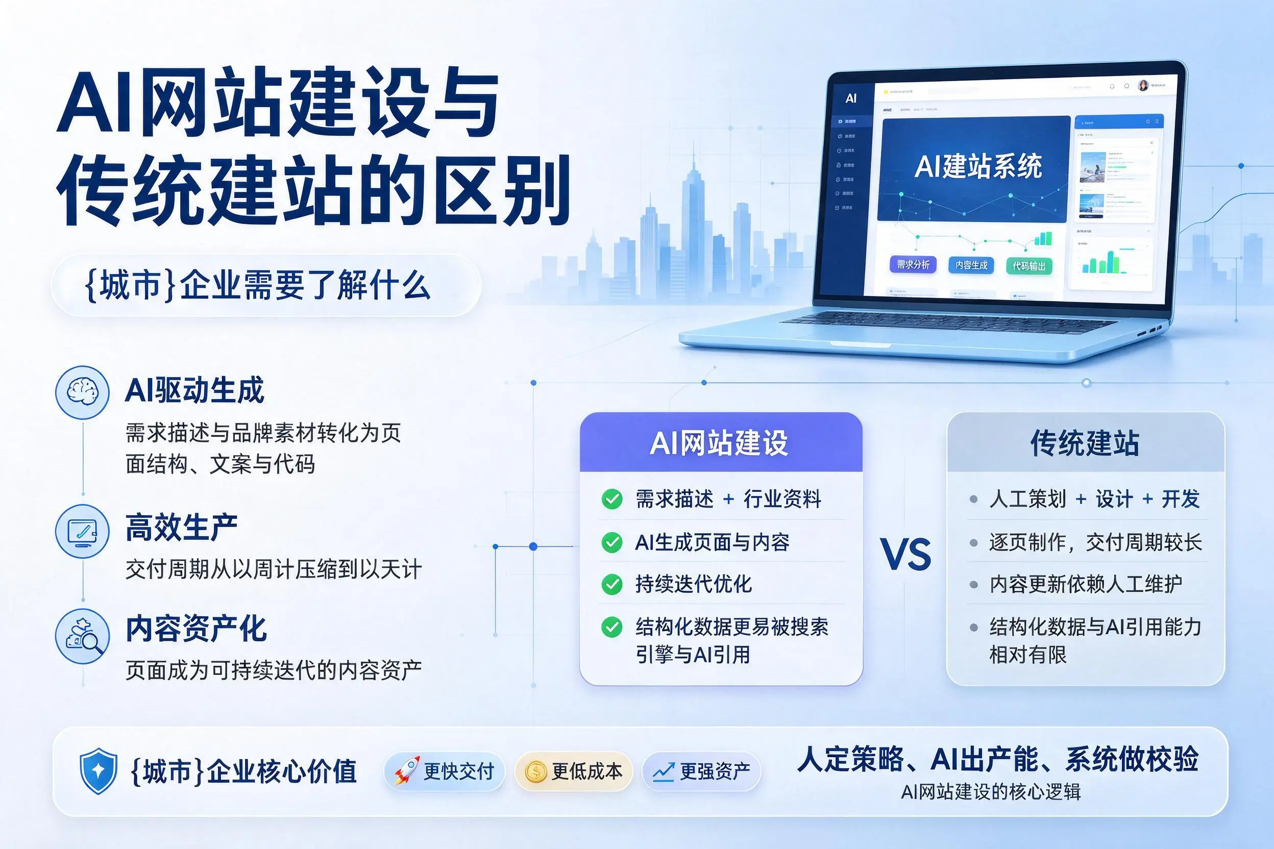 AI网站建设与传统建站的区别，阿里企业需要了解什么