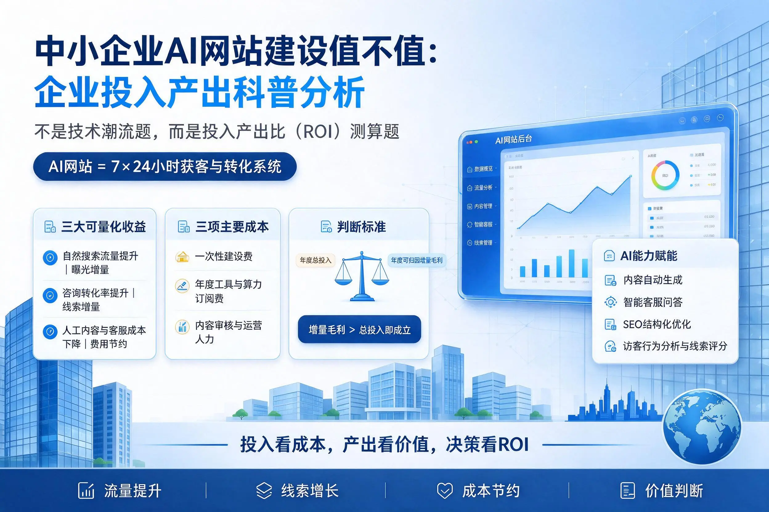 中小企业AI网站建设值不值：阿里企业投入产出科普分析