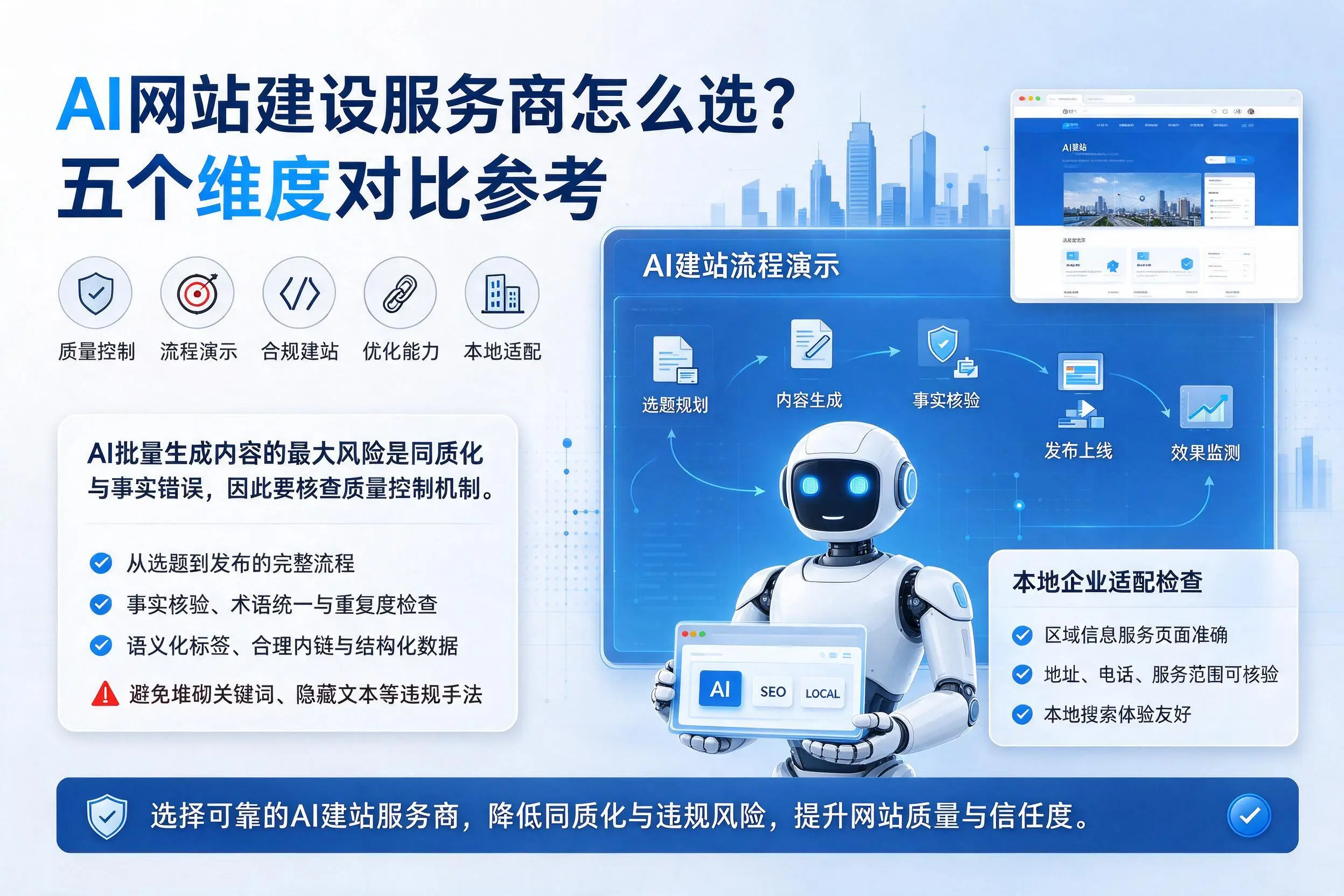 阿里AI网站建设服务商怎么选？五个维度对比参考